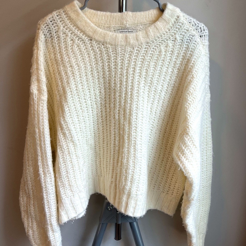 Cream American Eagle Sweater (M)